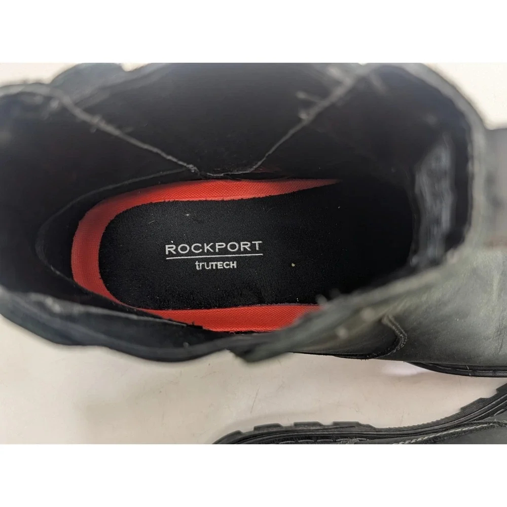 Rockport Men's Weather or Not Waterproof Chelsea Boots - Size 7.5 Black Leather